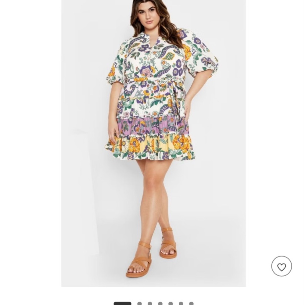 New Women 3X CITY CHIC | Women's Plus Size Leona Dress - jacaranda